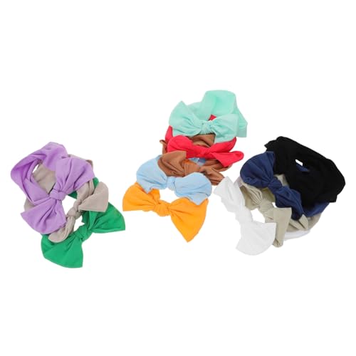 BESPORTBLE 12 Stück Elastische mit Weichen Nylon schleifen Dehnbar und Hautfreundlich Verstellbare Kopfbedeckung für Neugeborene Kleinkinder und Mädchen Handgefertigte Turban optik von BESPORTBLE