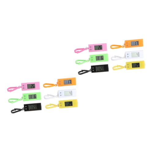 BESPORTBLE 12 Stück Teiliges Elektronische Schlüsselanhänger Uhr für Digitale Taschen und Schüleruhr mit Klarem Display Langlebig und Tragbar Zufällige Farben für Schule und Zufällige Farbe von BESPORTBLE