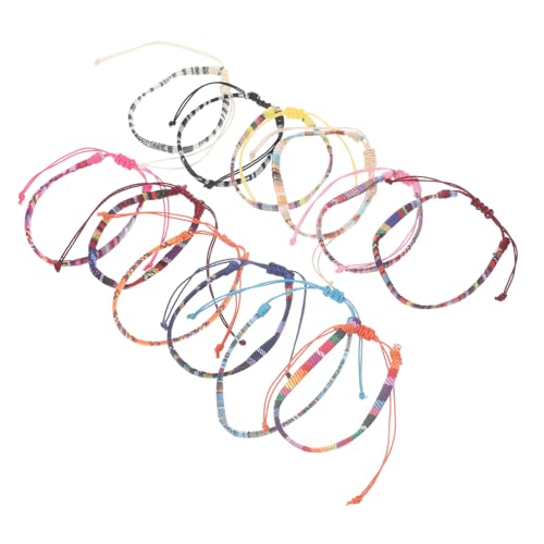BESPORTBLE 12 Stück Teiliges Ethno Armband für Damen Handgewebte Bunte Strand Armbänder Verstellbare Baumwoll Bänder Sommerliche Schmuckstücke für Strand und Alltag BESPORTBLE 12 Stück Teiliges Ethno Armband für Damen Handgewebte Bunte Strand Armbänder Verstellbare Baumwoll Bänder Sommerliche Schmuckstücke für Strand und Alltag von BESPORTBLE
