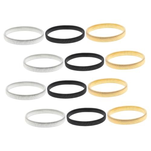 BESPORTBLE 12 Stück Teiliges Herren armband Metall Elastische Verstellbare Ärmelhalter mit Anti rutsch funktion Langlebig Stilvoll für Hemdärmel Geeignet für Business und Freizeit von BESPORTBLE