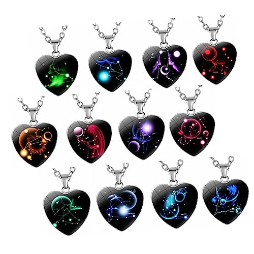 BESPORTBLE 12 Stück Teiliges Herzanhänger Zodiac für Damen Stilvolle Schmuckstücke Zufälligen Designs für Dekorativen Gebrauch BESPORTBLE 12 Stück Teiliges Herzanhänger Zodiac für Damen Stilvolle Schmuckstücke Zufälligen Designs für Dekorativen Gebrauch von BESPORTBLE
