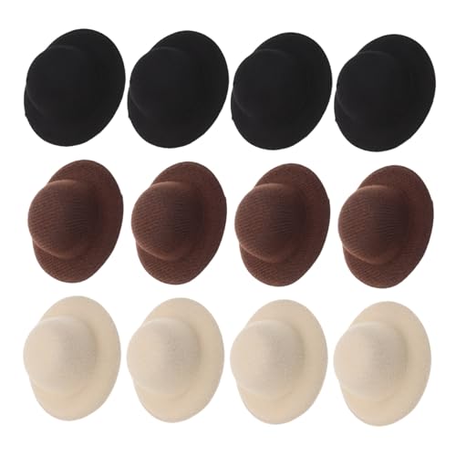 BESPORTBLE 12 Stück Teiliges Mini-top-hut-haarspangen Schwarz Beige Braun Leichte Langlebige Cowgirl Western Haarclips mit Sicherem Halt für Party und Tea Party Accessoires von BESPORTBLE