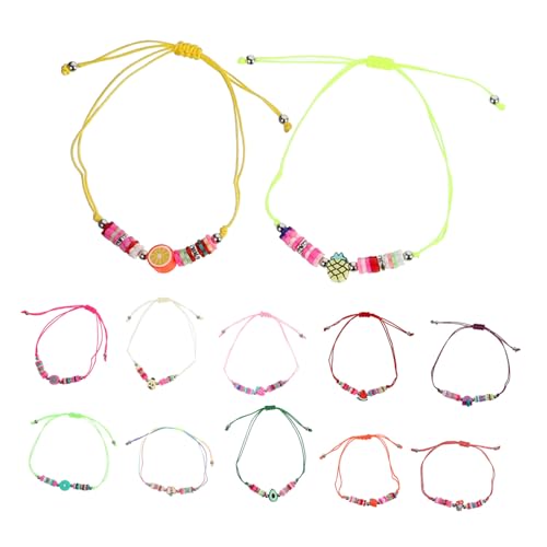 BESPORTBLE 12Stücke Freundschaftsarmbänder Aus Polymer Farbenfrohe Stil Armbänder Und Für Familie Und Freunde Bequem Und Langlebig von BESPORTBLE