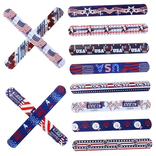 BESPORTBLE 12Stücke Slap Armbänder Unabhängigkeitstag PVC Schnappbänder Für Partys Geburtstagsbevorzugungen Im Klassenzimmer Armbänder Für Feste Und Feiern BESPORTBLE 12Stücke Slap Armbänder Unabhängigkeitstag PVC Schnappbänder Für Partys Geburtstagsbevorzugungen Im Klassenzimmer Armbänder Für Feste Und Feiern von BESPORTBLE