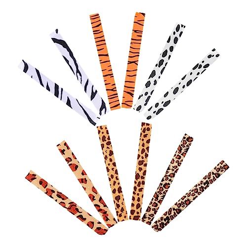 BESPORTBLE 12Stücke Tiermuster Slap Armbänder Leoparden Design Für Partys Und Besondere Anlässe Einfach Anzulegen Farbenfrohe Und Auffällige Muster von BESPORTBLE