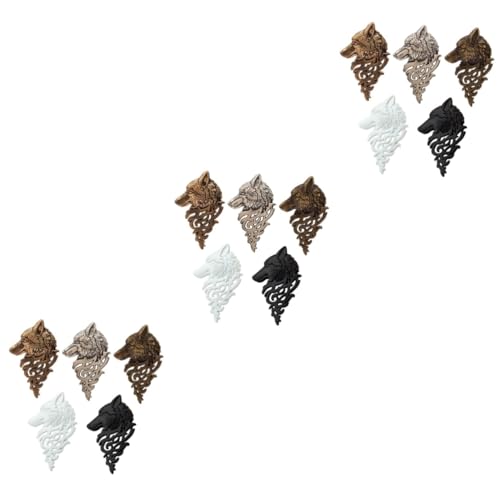 BESPORTBLE 15 Stck Legierung Wolfskopf Broschen Vintage Anstecknadeln Retro Lapel Pins Herren Kostüm Zubehör Langlebig und Kreativ für Party Geburtstag Alltag und Zufällige Zufällige Farbe von BESPORTBLE