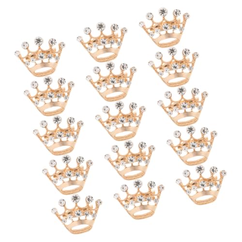 BESPORTBLE 15 Stück Teiliges Goldene Kronenbroschen für Damen Stilvolle Mini anstecknadeln aus Langlebiger Legierung Vielseitiger Schmuck für Hochzeit Party Kleidung Symbol für Autorität und von BESPORTBLE