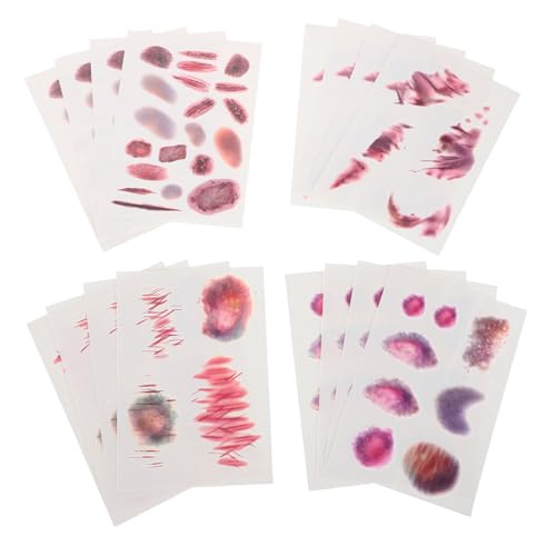 BESPORTBLE 16 Blatt Halloween Wundtattoo Realistische Narben und Bluterguss Sticker Leichte Temporäre Körper Make Up Tattoos für Zombie Cosplay Masquerade Party Einfach Anzuwenden von BESPORTBLE