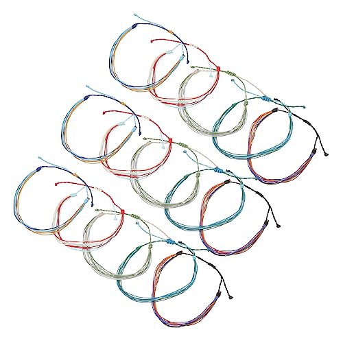 BESPORTBLE 16stücke Böhmische Armbänder Handgefertigt Für Frauen Schnur Freundschaftsarmbänder Gewebte Fußkettchen Strandmode Schmuck-fußkettchen Ohne Anhänger von BESPORTBLE