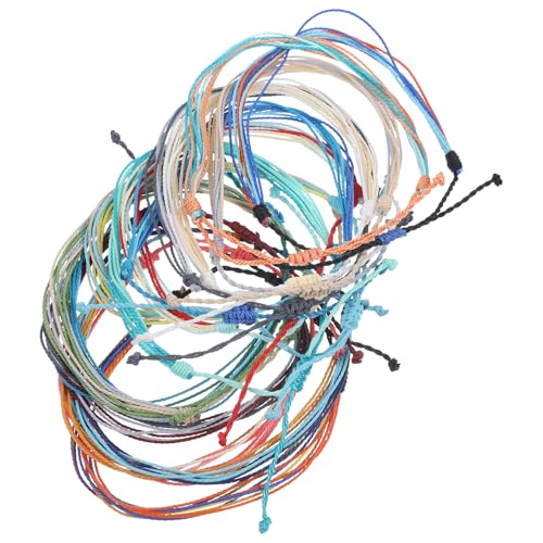 BESPORTBLE 16stücke Bohmisches Stilgewebtes Handarmband Mit Dekorativen Fußkettchen Geflochtene Knöchel Charms Ketten Für Frauen Schnurarmbänder Strandarmbänder Für Teenager-mädchen von BESPORTBLE