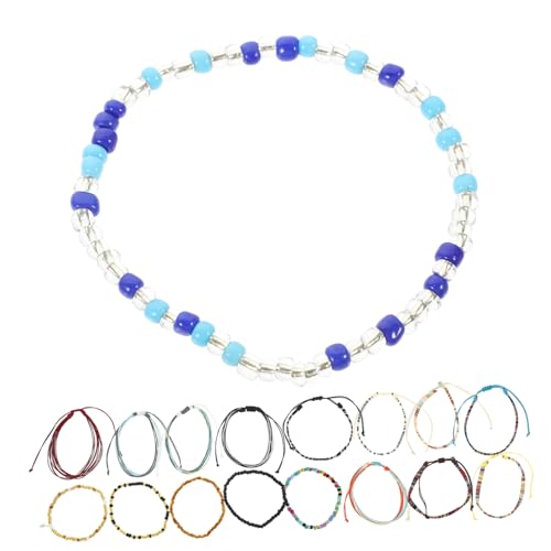 BESPORTBLE 18 Stück Perlen Fußkettchen Teiliges Boho Fußschmuck für Frauen Verstellbar Einzigartiges Design für Strandpartys Outfits Langlebig von BESPORTBLE
