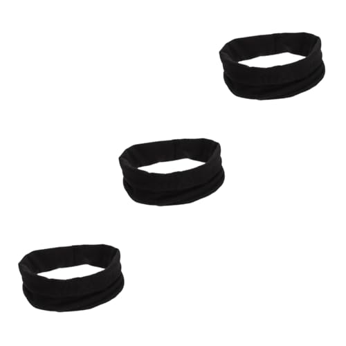 BESPORTBLE 18 Stk Schwarzes Elastisches Stirnband Uhrenarmbänder Männer Und Frauen Schal Stoff Sport von BESPORTBLE