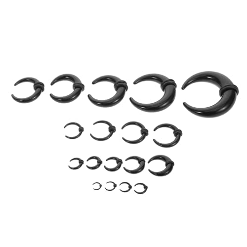 BESPORTBLE 18 Stück Teiliges Kunststoff Septum Expander U förmige Nasen Ohrknorpel Piercing Schmuck für Herren und Damen Alltagsschmuck von BESPORTBLE