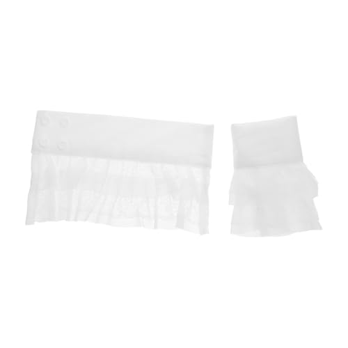 BESPORTBLE Rüschenmanschetten Abnehmbar Für Damen Jacken Pullover Dekorativ Kostüm Kunstmanschetten- von BESPORTBLE