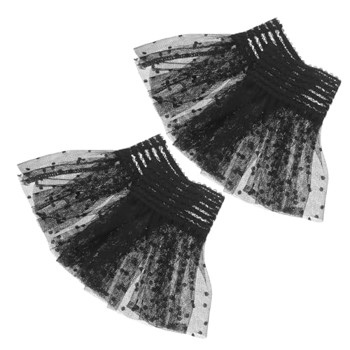 BESPORTBLE 1Paar Abnehmbare Spitzen Manschetten Dekorative Handgelenksärmel Für Damen Lolita Style Kleideraccessoires Fingerlose Spitzenhandschuhe von BESPORTBLE