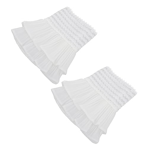 BESPORTBLE Abnehmbare Spitzenmanschetten Fake Ärmel Pflegeleicht Und Atmungsaktiv Für Jahreszeiten Vielseitig Einsetzbar Für Hemden Kleider Und von BESPORTBLE