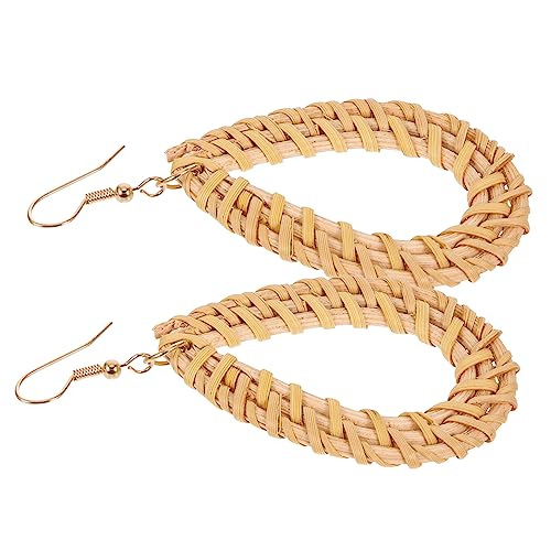 BESPORTBLE 1Paar Boho Strandohrringe Rattan Handgefertigte Geometrische Ohrringe Für Frauen Stylische Dangle Ohrringe Im Ethno Look Sommer Strandmode BESPORTBLE 1Paar Boho Strandohrringe Rattan Handgefertigte Geometrische Ohrringe Für Frauen Stylische Dangle Ohrringe Im Ethno Look Sommer Strandmode von BESPORTBLE