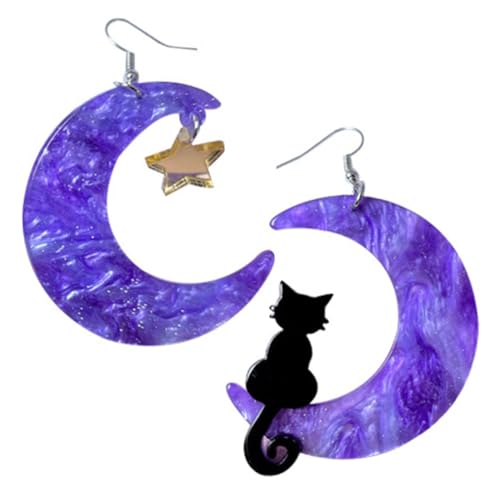 BESPORTBLE 1Paar Damen Ohrringe Asymmetrische Katzen Designs Leicht Langlebig Teenager Modischer Ohrschmuck für Verschiedene Anlässe Stylische BESPORTBLE 1Paar Damen Ohrringe Asymmetrische Katzen Designs Leicht Langlebig Teenager Modischer Ohrschmuck für Verschiedene Anlässe Stylische von BESPORTBLE