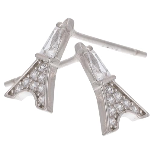 BESPORTBLE Eiffel Tower Ohrstecker Silber Modische Damen Ohrringe Stilvolle Zarte Ohrringe Für Jeden Anlass Eifelturm Ohrschmuck Für Frauen Für Alltag Und Besondere Anlässe von BESPORTBLE