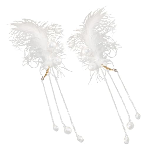 BESPORTBLE 1Paar Gefiederte Perlen Ohrclips Für Damen Nicht Durchdringend Elegantes Quastendesign Für Verschiedene Anlässe Sicheres Material Modisches Accessoire BESPORTBLE 1Paar Gefiederte Perlen Ohrclips Für Damen Nicht Durchdringend Elegantes Quastendesign Für Verschiedene Anlässe Sicheres Material Modisches Accessoire von BESPORTBLE