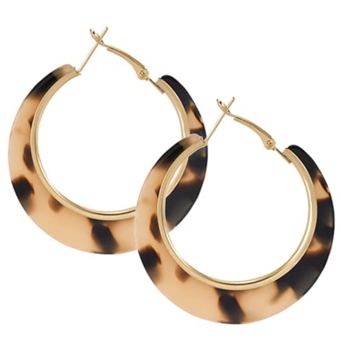 BESPORTBLE 1Paar Große Creolen Für Damen Übertriebene Geometrische Ohrringe Schildpatt Modischer Ohrschmuck Für Trendbewusste Frauen Statement Ohrringe BESPORTBLE 1Paar Große Creolen Für Damen Übertriebene Geometrische Ohrringe Schildpatt Modischer Ohrschmuck Für Trendbewusste Frauen Statement Ohrringe von BESPORTBLE