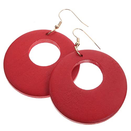 BESPORTBLE 1Paar Holzohrringe Geometrische Anhängerohrringe Für Frauen Leichte Baumelnde Ohrhänger Stilvolle Ethno Ohrschmuck BESPORTBLE 1Paar Holzohrringe Geometrische Anhängerohrringe Für Frauen Leichte Baumelnde Ohrhänger Stilvolle Ethno Ohrschmuck von BESPORTBLE