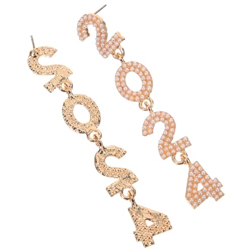 BESPORTBLE 1Paar Kreative Baumelnde Ohrringe Hochwertigem Material Elegantes Design mit Weißem Perlen Element für Besondere Anlässe Partys BESPORTBLE 1Paar Kreative Baumelnde Ohrringe Hochwertigem Material Elegantes Design mit Weißem Perlen Element für Besondere Anlässe Partys von BESPORTBLE