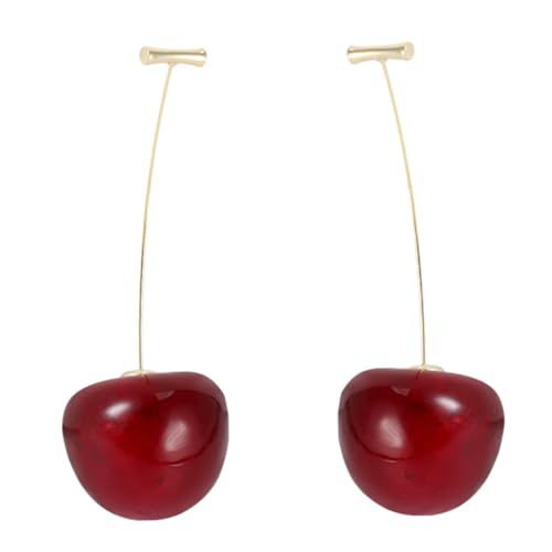 BESPORTBLE 1Paar Kreative Kirschohrringe Für Frauen Ohrhänger Modischer Ohrschmuck Für Partys Alltagslook Besondere Feierlichkeiten von BESPORTBLE