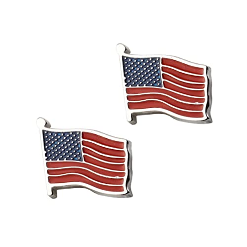 BESPORTBLE 1Paar Manschettenknöpfe Mit Amerikanischem Flaggen Design Herren Manschettenknöpfe Stilvolle Flaggen Manschettenknöpfe Für Besondere Anlässe Formelle Anlässe von BESPORTBLE