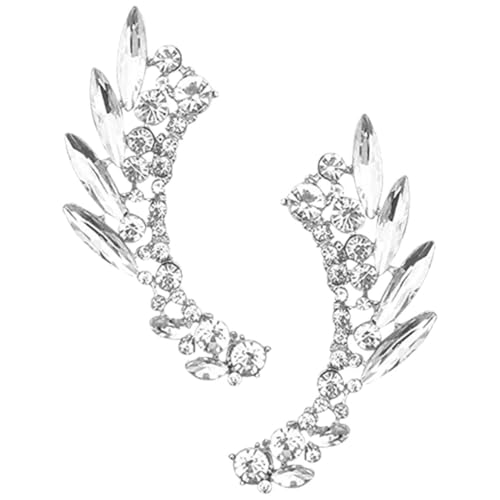 BESPORTBLE Ohrringe Für Damen Ohrmanschetten Clip Strass Teen Mädchen Kostüm Zubehör Karneval Fasching Party Accessoires Ohrring Ohrringe von BESPORTBLE
