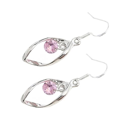 BESPORTBLE 1Paar Silberne Ohrhänger Mit Langen Anhängern Ohrverzierungen Mit Funkelnden Rhinestones Für Damen Für Besondere Anlässe Täglichen Gebrauch von BESPORTBLE
