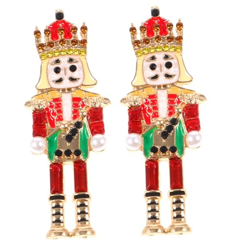 BESPORTBLE 1Paar Soldaten Ohrringe Damen Stilvolle Tropfenohrringe für Weihnachten Modischer Ohrschmuck für Frauen von BESPORTBLE