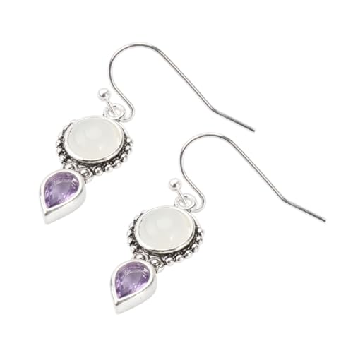 BESPORTBLE 1Paar Vintage Ohrschmuck mit Mondstein Handgefertigte Retro Ohrringe Extravaganter Ohrschmuck für Damen Partys Besondere Anlässe BESPORTBLE 1Paar Vintage Ohrschmuck mit Mondstein Handgefertigte Retro Ohrringe Extravaganter Ohrschmuck für Damen Partys Besondere Anlässe von BESPORTBLE