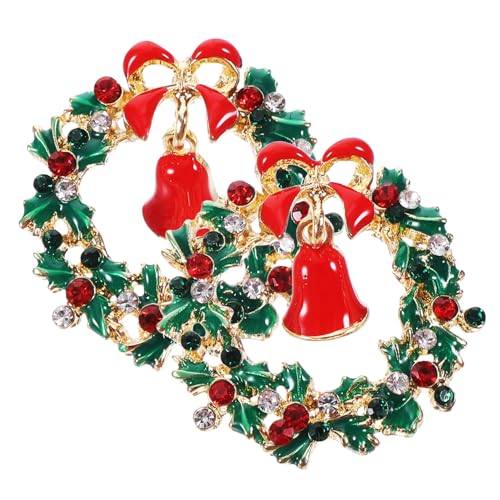 BESPORTBLE 1Paar Weihnachtsohrringe Schleifenkranz und Glocken Hypoallergen Festlicher Schmuck für Damen für Weihnachtsfeiern und Besondere Anlässe BESPORTBLE 1Paar Weihnachtsohrringe Schleifenkranz und Glocken Hypoallergen Festlicher Schmuck für Damen für Weihnachtsfeiern und Besondere Anlässe von BESPORTBLE