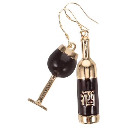 BESPORTBLE Weinflasche Ohrringe Damen Lustige Hängeohrringe Leichte Ohrhänger Metall Trendiger Schmuck für Frauen Weinbecher Ohrschmuck BESPORTBLE Weinflasche Ohrringe Damen Lustige Hängeohrringe Leichte Ohrhänger Metall Trendiger Schmuck für Frauen Weinbecher Ohrschmuck von BESPORTBLE