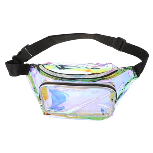 BESPORTBLE 1Pc Hüfttasche Schillernde Tasche Outdoor Klare Verschleiß Gürtel Hüfttasche Mode Hüfttasche Transparent Casual Mädchen Strandtasche Damen Mädchen Tasche Zubehör Mädchen von BESPORTBLE