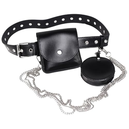 BESPORTBLE Gürteltasche Aus Metall Und Zarte Kettentasche Für Damen Und Mädchen Reisetasche Multifunktionale Hüfttasche Mit Für Visitenkarten Lippenstifte Und Kleinigkeiten von BESPORTBLE