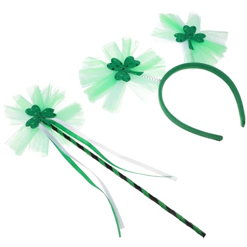BESPORTBLE St Patrick's Day Junge Mädchen Haarband Mit Kleeblatt Haarschmuck Für Karneval Feste Und Feiern Bequem Und Vielseitig Für Verschiedene Frisuren von BESPORTBLE