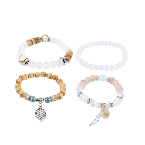 BESPORTBLE 1Stück Böhmisches Armband Set Mehrlagiges Armband Aus Perlen Und Muscheln Für Damen Eleganter Handgelenkschmuck in Perfektes Für Jeden Anlass von BESPORTBLE