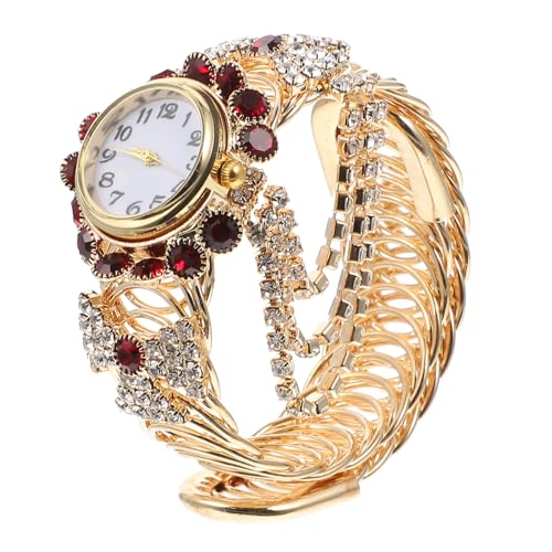 BESPORTBLE Quarzuhr Für Damen Aus Legierung Schicke Uhr Mit Kratzfestem Glasspiegel Große Arabische Ziffern Für Alltag Und Anlässe von BESPORTBLE