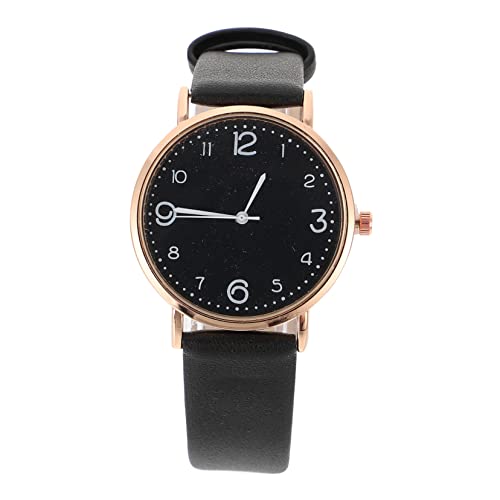 BESPORTBLE Damen Armbanduhr Lederuhr Mit Digitalanzeige Verstellbarem Armband Für Frauen Handgelenk Lässige Uhr Für Mädchen von BESPORTBLE