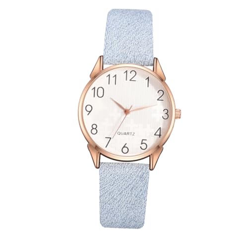 BESPORTBLE Damenuhr Quarzarmbanduhr Freizeituhr Armbanduhr Für Frauen Mädchenarmbanduhr Mit Pu-Armband Für Viele Anlässe Und Kleidungsstile von BESPORTBLE