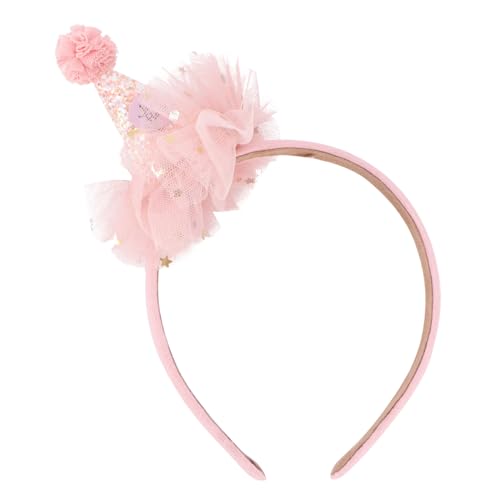 BESPORTBLE 1Stück Einfarbiges Geburtstags Stirnband Für Süße Haardekoration Mit Sternen Geburtstagskopfbedeckung Für Kinderpartys Und Feierlichkeiten von BESPORTBLE