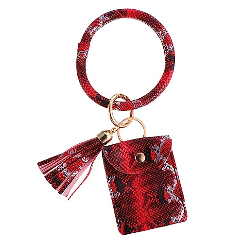 BESPORTBLE 1Stück Fashion Coin Purse Alligator Print Multi Functional Bracelet Keychain with Tassel for Coins and Small Items BESPORTBLE 1Stück Fashion Coin Purse Alligator Print Multi Functional Bracelet Keychain with Tassel for Coins and Small Items von BESPORTBLE