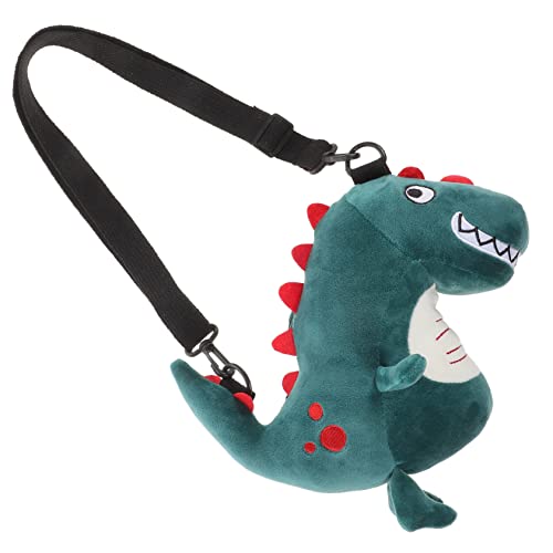 BESPORTBLE Dinosaurier Münzgeldbörse Für Kinder Cartoon Kleiner Geldbeutel Mit Reißverschluss Plüsch Wechselgeldtasche Süßes Dinosaurier Design Reiseaccessoire Für Mädchen Und Jungen von BESPORTBLE