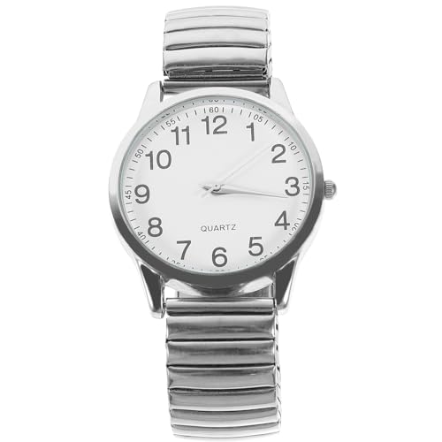 BESPORTBLE Stylische Quarz-armbanduhr Mit Großem Ziffernblatt Und Leuchtend Für Damen Und Herren Für Senioren Und Modebewusste von BESPORTBLE