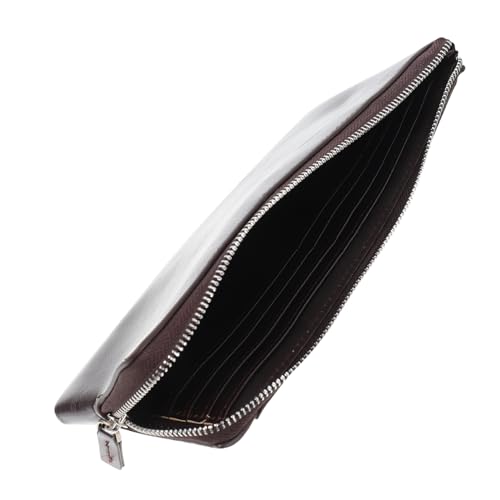BESPORTBLE Langer Geldbeutel Für Herren Weichem Stilvolle Handtasche Für Business Und Freizeit Mit Reißverschluss Und Praktischen Fächern Für Karten Und Bargeld Für Reisen Und von BESPORTBLE