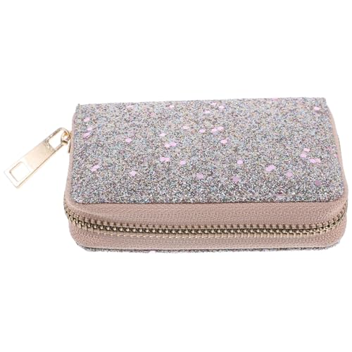 BESPORTBLE Geldbörse Für Damen Wechselgeldbörse Aus Pu-Material Münztasche Mit Reißverschluss Geldbeutel Klein Für Schlüssel Karten Und Kleingeld Zum Reisen Und Einkaufen von BESPORTBLE