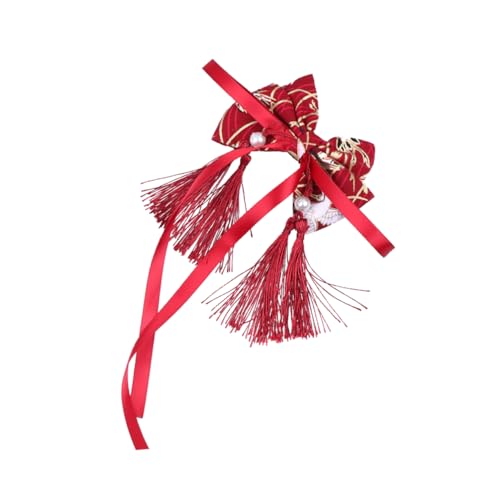 BESPORTBLE 1Stück Kopfschmuck Haarspange im Chinesischen Stil mit Schleife Traditionelles Design für Neujahrsfeiern und Festivals Leicht Anzubringen für Freunde von BESPORTBLE