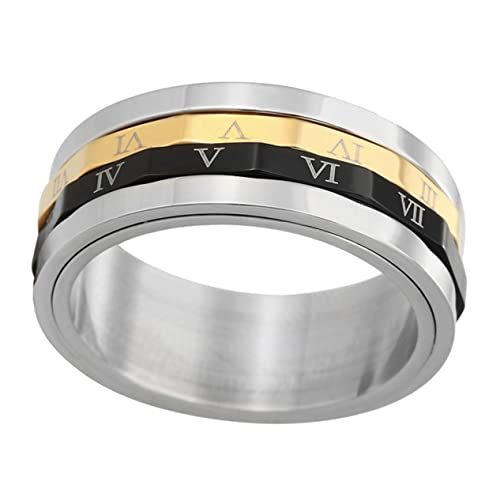 BESPORTBLE 1Stück Kreativer Titanstahl Für Einzigartiger Fidget Schmuck Vielseitig Einsetzbar Als Hochzeitsring Verlobungsring Oder Für Besondere Anlässe von BESPORTBLE